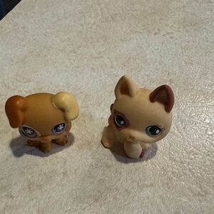 Littlest Pet Shop Tan, Brown and Cream Small Pet Figures